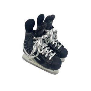 Bauer Flexlite 2.0 Ice Hockey Skates Youth Size 13 R TUUK Lightspeed Pro Black